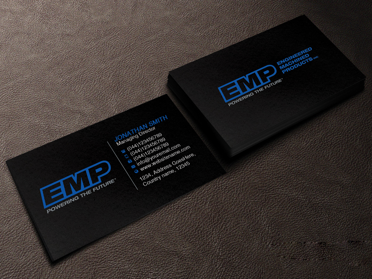 Business Card Design by Creations Box 2015 for Engineered Machined Products, Inc | Design #17751578