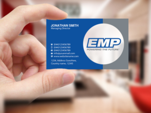 Business Card Design by Creations Box 2015 for Engineered Machined Products, Inc | Design: #17751594