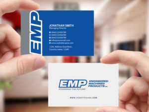 Business Card Design by Creations Box 2015 for Engineered Machined Products, Inc | Design: #17751597