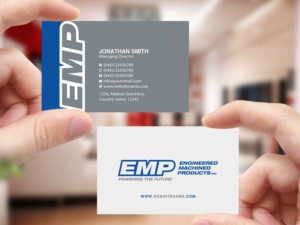 Business Card Design by Creations Box 2015 for Engineered Machined Products, Inc | Design: #17751599