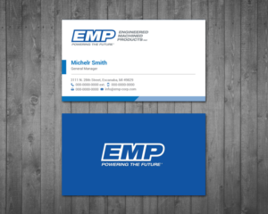 Business Card Design by Right_D for Engineered Machined Products, Inc | Design: #17740291