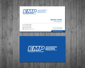 Business Card Design by Right_D for Engineered Machined Products, Inc | Design: #17740292