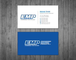 Business Card Design by Right_D for Engineered Machined Products, Inc | Design: #17740293