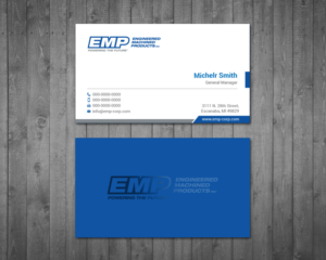 Business Card Design by Right_D for Engineered Machined Products, Inc | Design: #17740423
