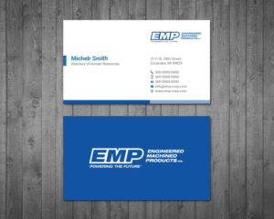 Business Card Design by Right_D for Engineered Machined Products, Inc | Design: #17740424