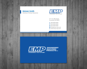 Business Card Design by Right_D for Engineered Machined Products, Inc | Design: #17740477