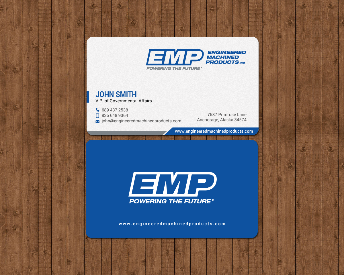 Business Card Design by chandrayaan.creative for Engineered Machined Products, Inc | Design #17773381