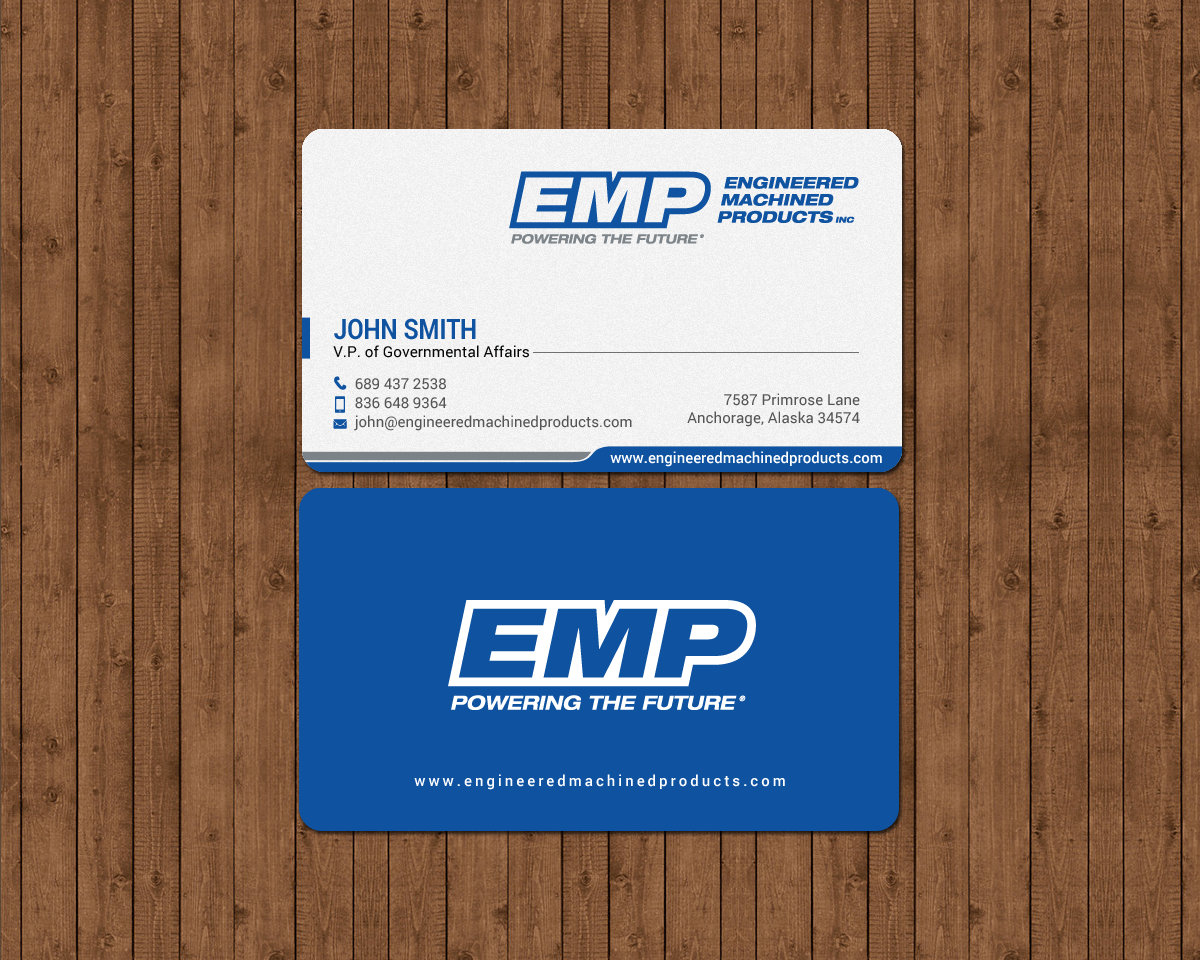 Business Card Design by chandrayaan.creative for Engineered Machined Products, Inc | Design #17773383