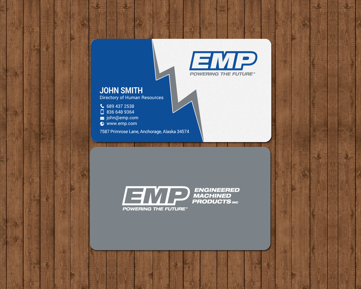 Business Card Design by chandrayaan.creative for Engineered Machined Products, Inc | Design #17773562