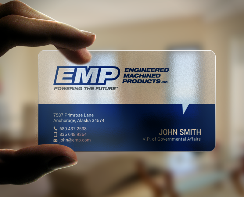 Business Card Design by chandrayaan.creative for Engineered Machined Products, Inc | Design #17773638