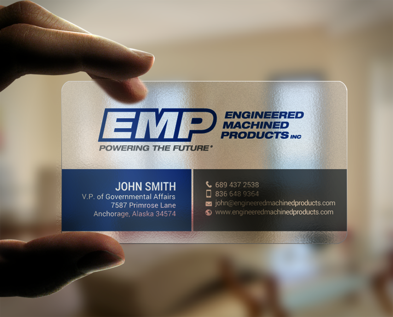 Business Card Design by chandrayaan.creative for Engineered Machined Products, Inc | Design #17774302
