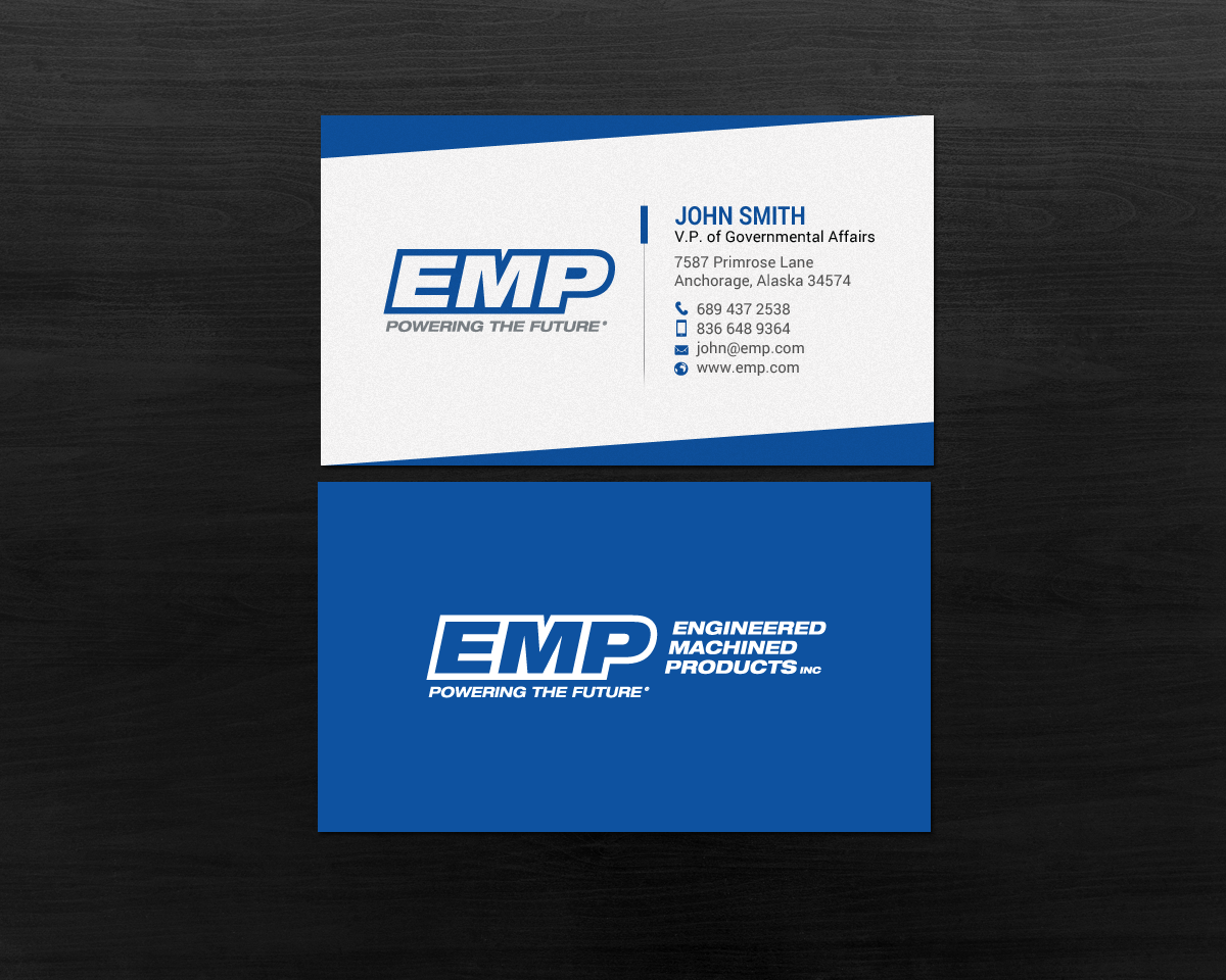 Business Card Design by chandrayaan.creative for Engineered Machined Products, Inc | Design #17788602
