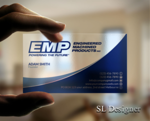 Business Card Design by SL Designer for Engineered Machined Products, Inc | Design: #17741251