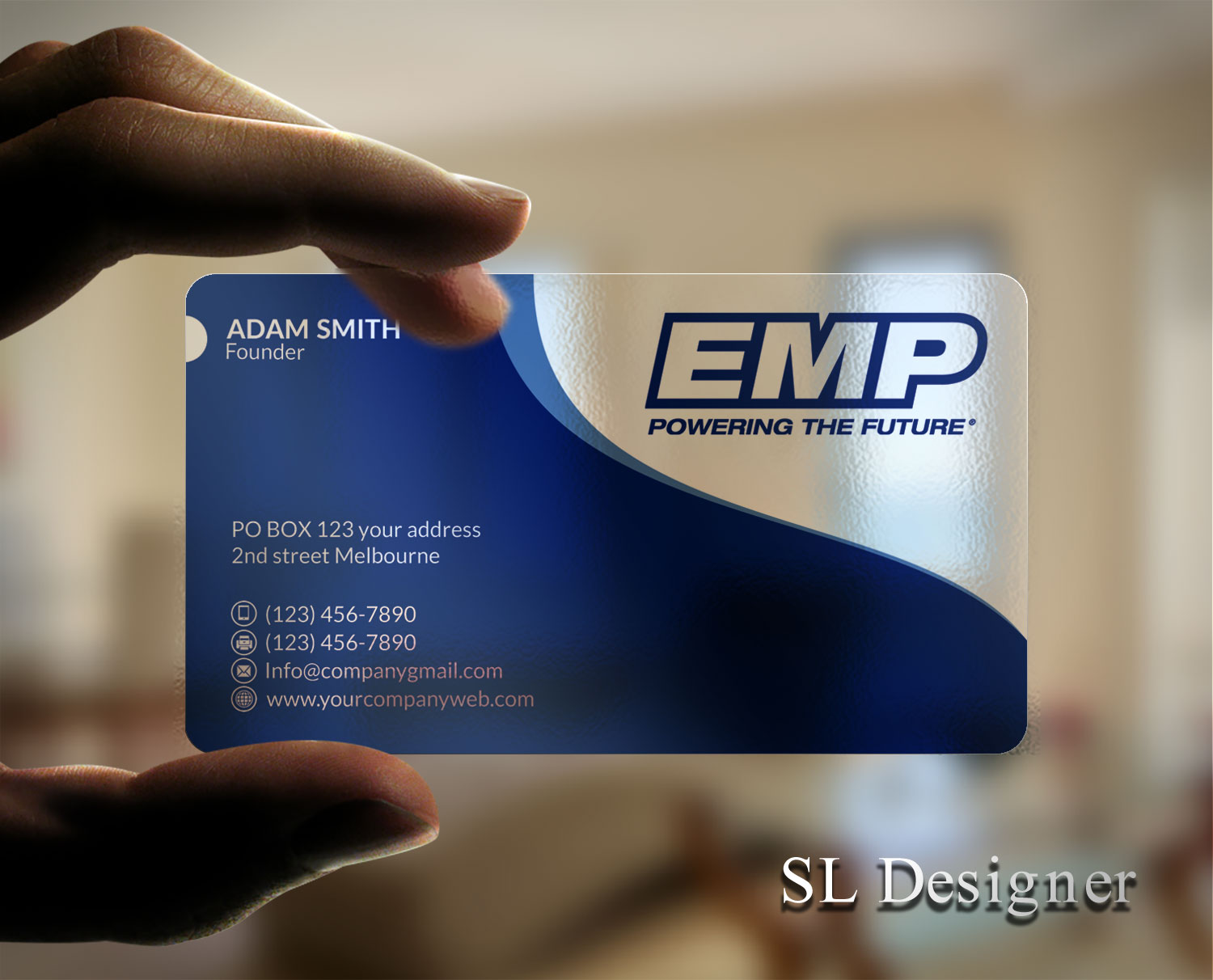 Business Card Design by SL Designer for Engineered Machined Products, Inc | Design #17741253
