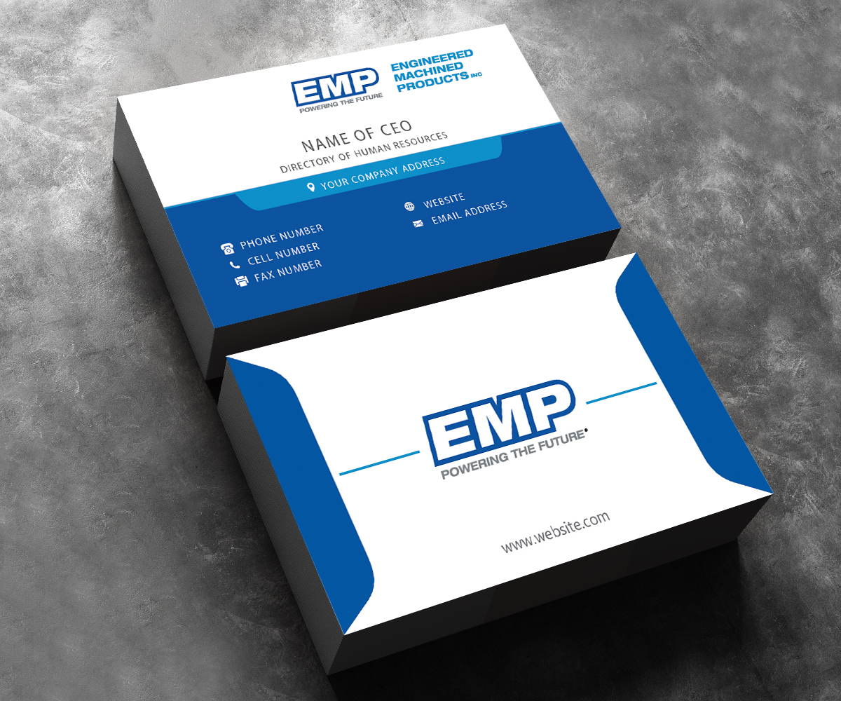 Business Card Design by M6G for Engineered Machined Products, Inc | Design #17787036