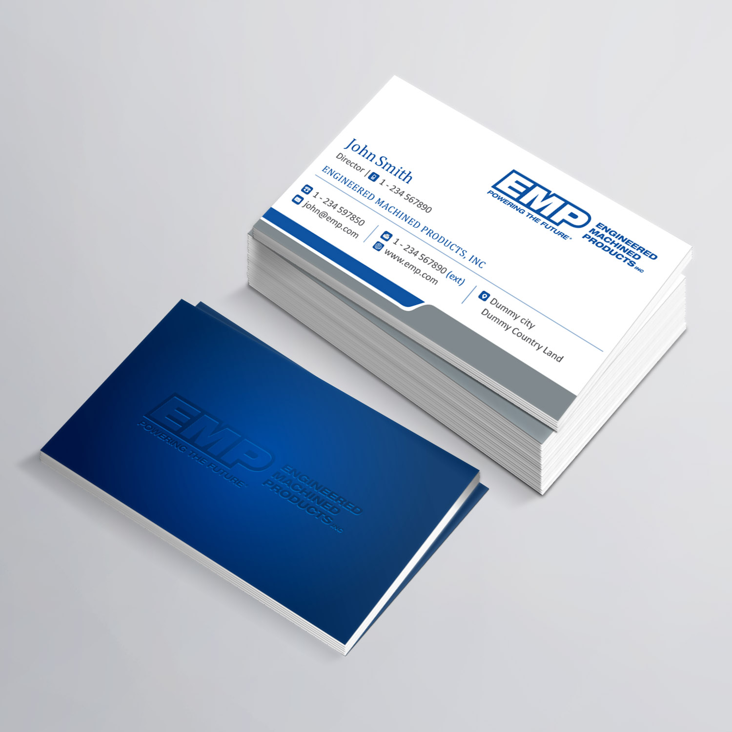 Business Card Design by Creative Jiniya for Engineered Machined Products, Inc | Design #17768191