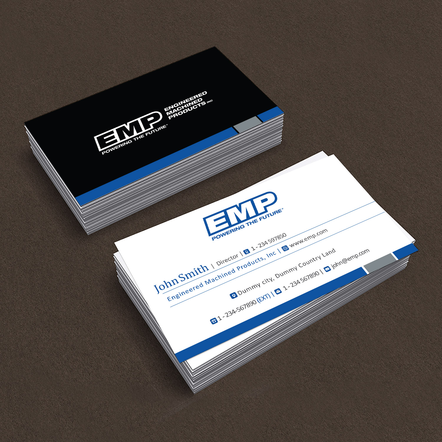 Business Card Design by Creative Jiniya for Engineered Machined Products, Inc | Design #17768193