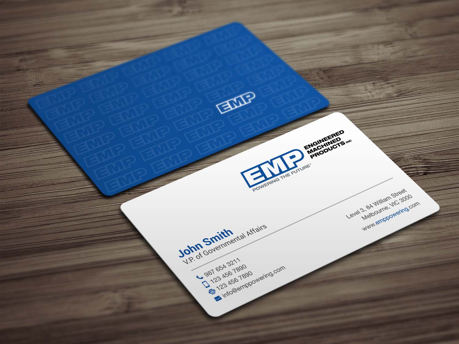 Business Card Design by mdreyad for Engineered Machined Products, Inc | Design #17745066