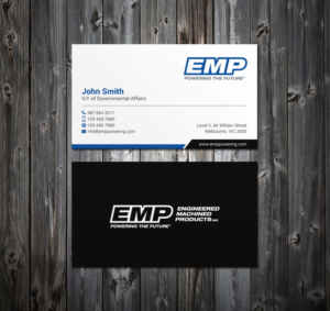 Business Card Design by mdreyad for Engineered Machined Products, Inc | Design: #17745344