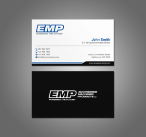 Business Card Design by mdreyad for Engineered Machined Products, Inc | Design: #17745538