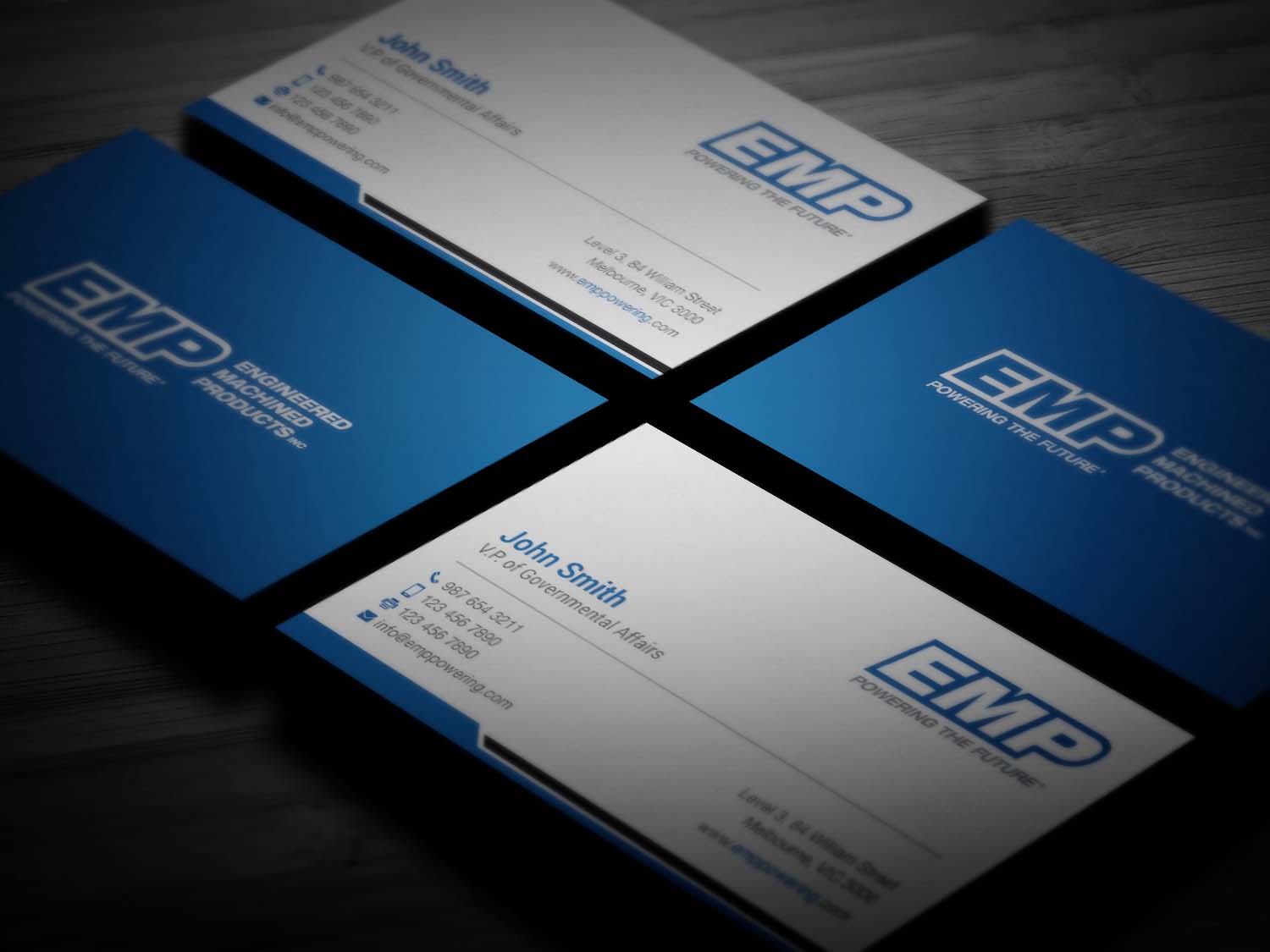 Business Card Design by mdreyad for Engineered Machined Products, Inc | Design #17746329