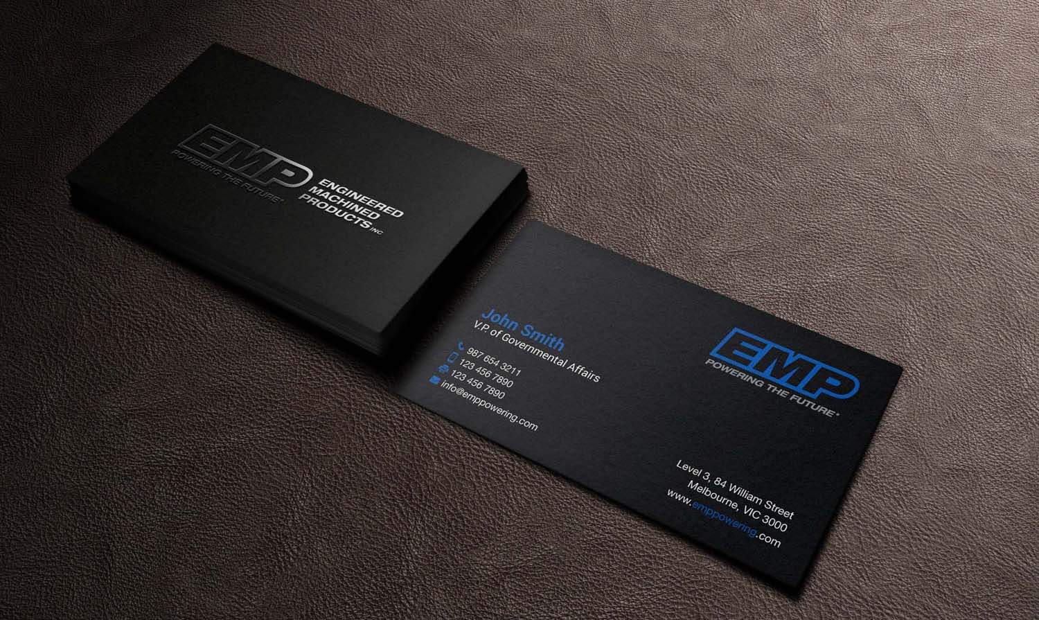 Business Card Design by mdreyad for Engineered Machined Products, Inc | Design #17763387