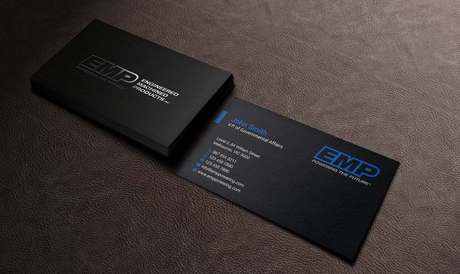 Business Card Design by mdreyad for Engineered Machined Products, Inc | Design #17763389
