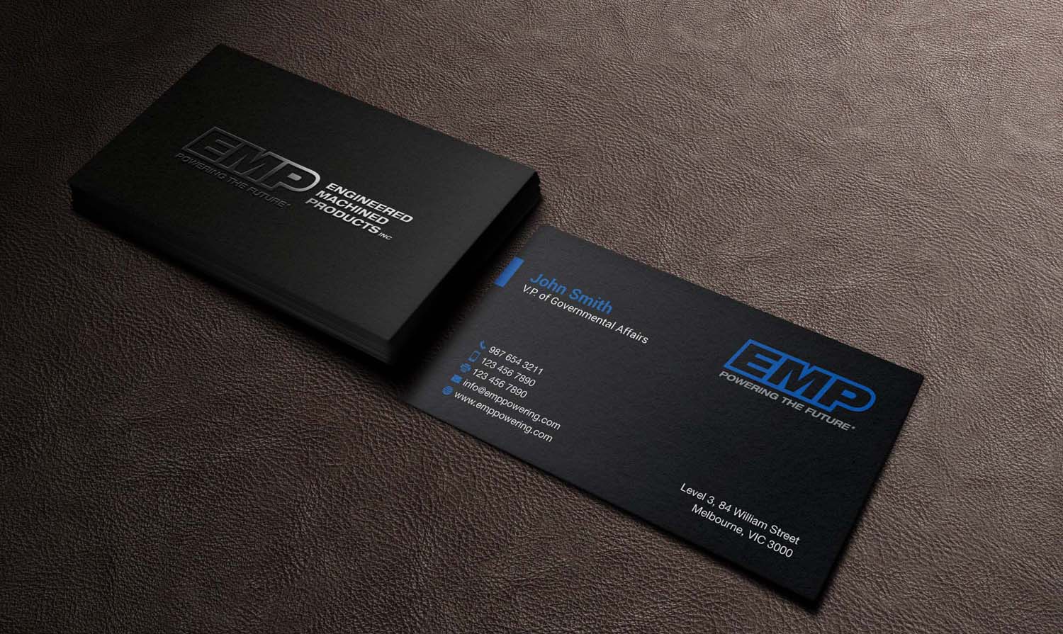 Business Card Design by mdreyad for Engineered Machined Products, Inc | Design #17763395