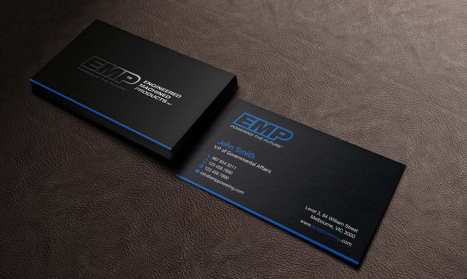 Business Card Design by mdreyad for Engineered Machined Products, Inc | Design #17763459