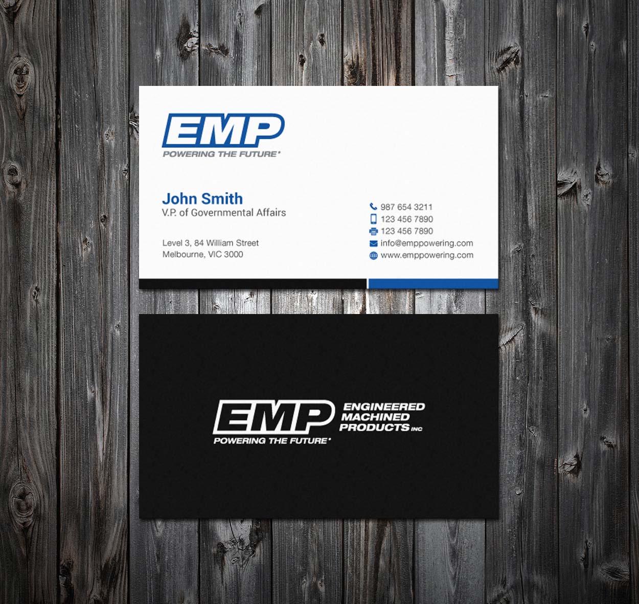 Business Card Design by mdreyad for Engineered Machined Products, Inc | Design #17779656