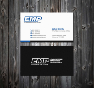 Business Card Design by mdreyad for Engineered Machined Products, Inc | Design: #17779663