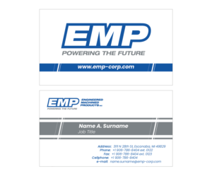 Business Card Design by therafa for Engineered Machined Products, Inc | Design: #17793914