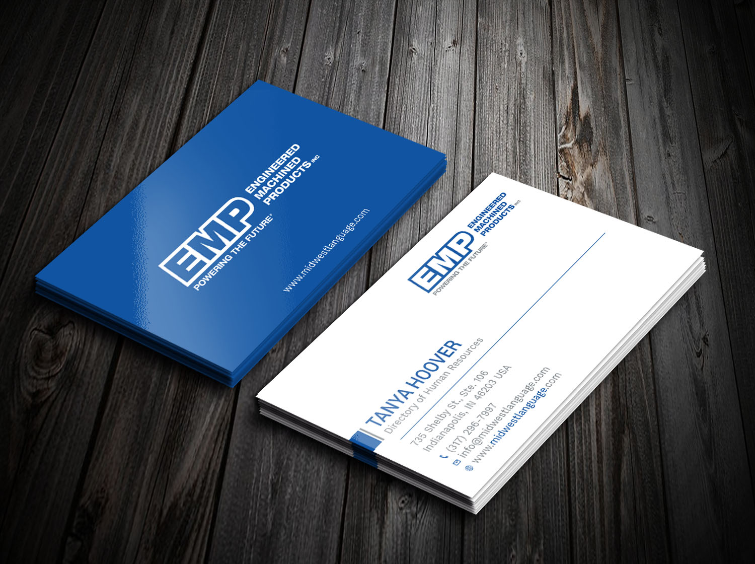Business Card Design by Tripti Ranjan Gain for Engineered Machined Products, Inc | Design #17742619