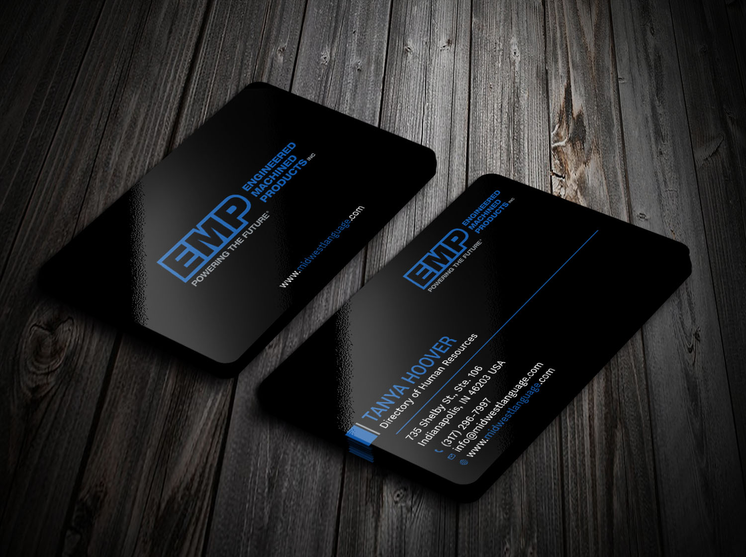 Business Card Design by Tripti Ranjan Gain for Engineered Machined Products, Inc | Design #17742621