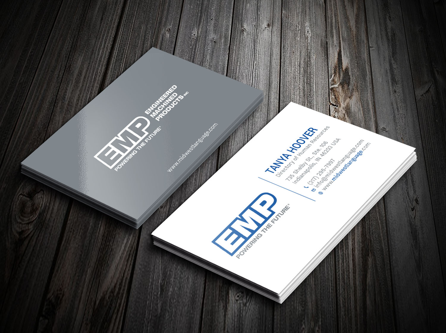 Business Card Design by Tripti Ranjan Gain for Engineered Machined Products, Inc | Design #17742627