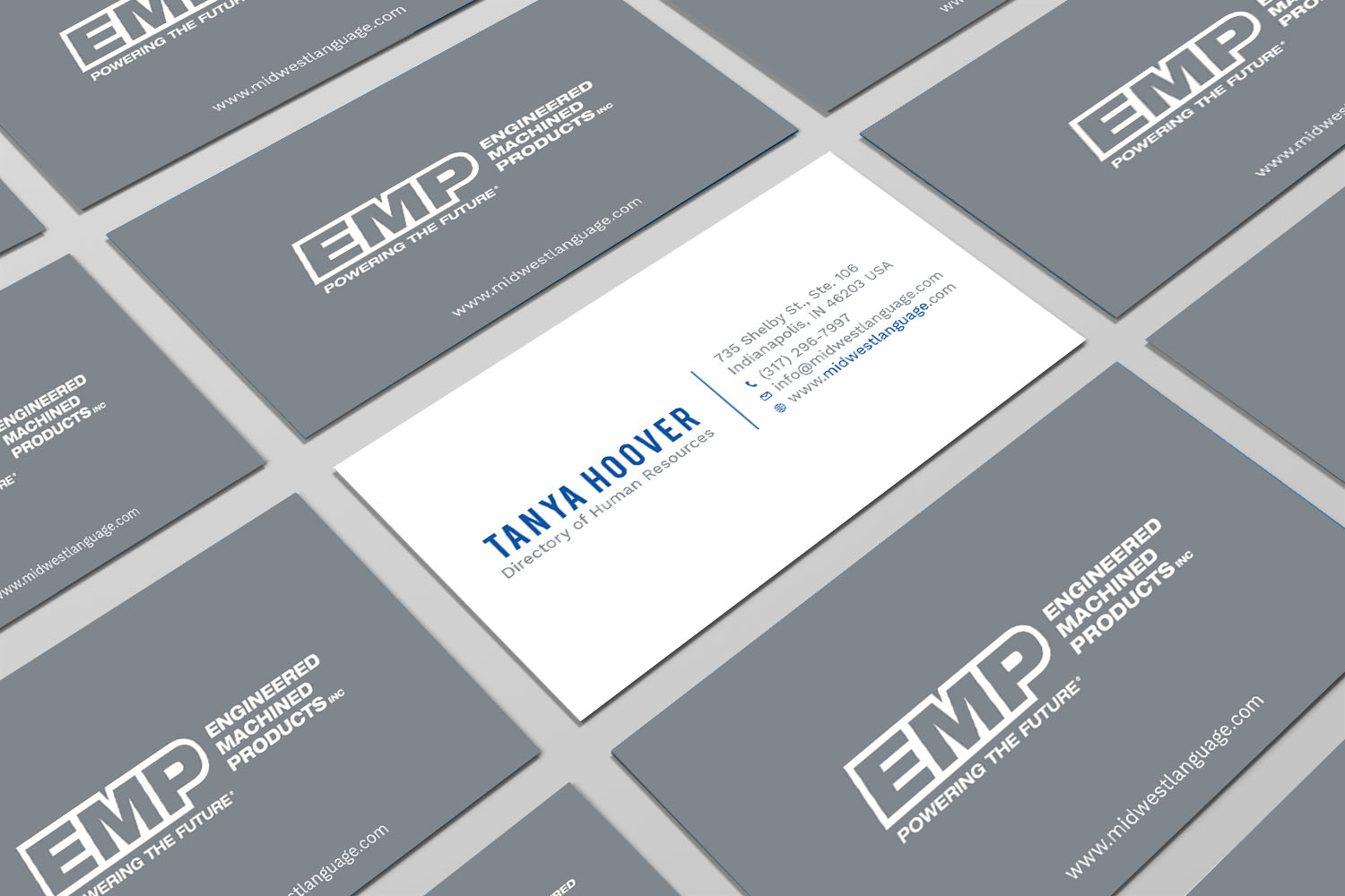 Visitenkarten-Design von Tripti Ranjan Gain für Engineered Machined Products, Inc | Design #17742629