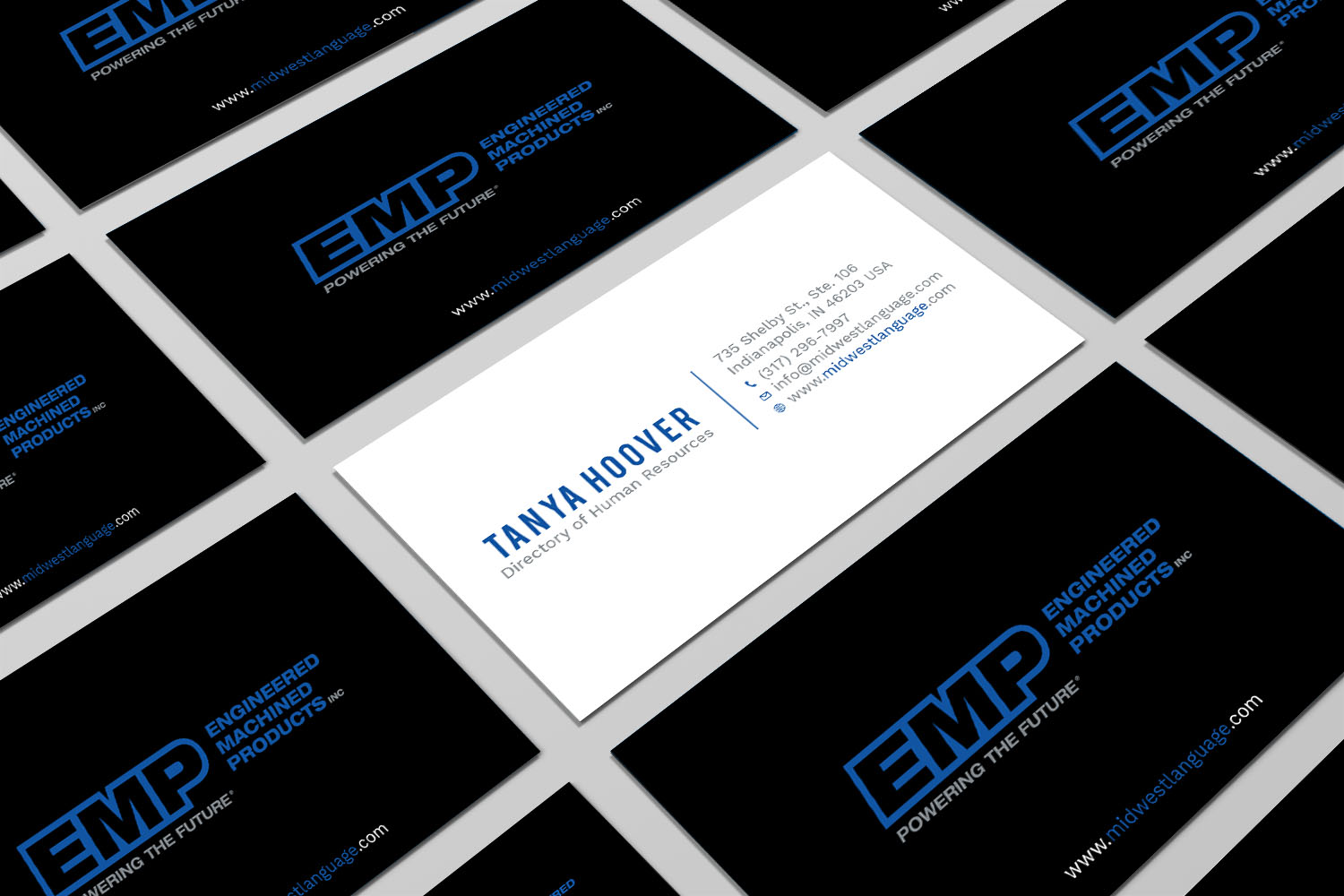 Visitenkarten-Design von Tripti Ranjan Gain für Engineered Machined Products, Inc | Design #17742632
