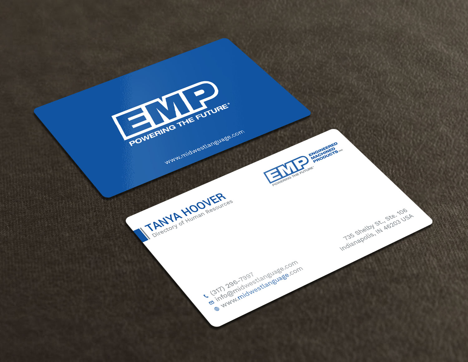 Business Card Design by Tripti Ranjan Gain for Engineered Machined Products, Inc | Design #17742653