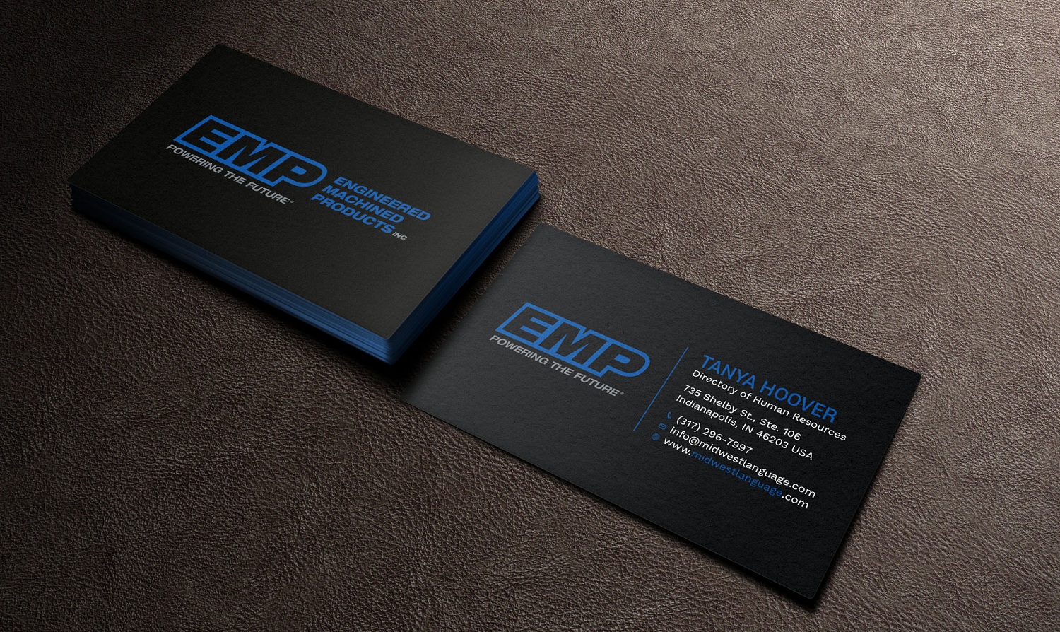 Business Card Design by Tripti Ranjan Gain for Engineered Machined Products, Inc | Design #17742655