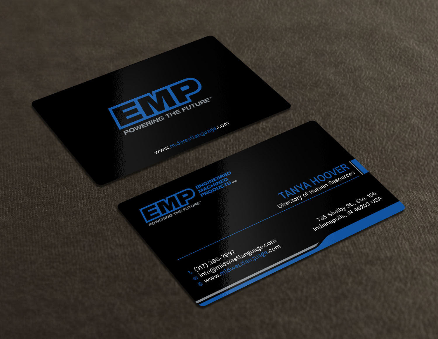 Business Card Design by Tripti Ranjan Gain for Engineered Machined Products, Inc | Design #17742662