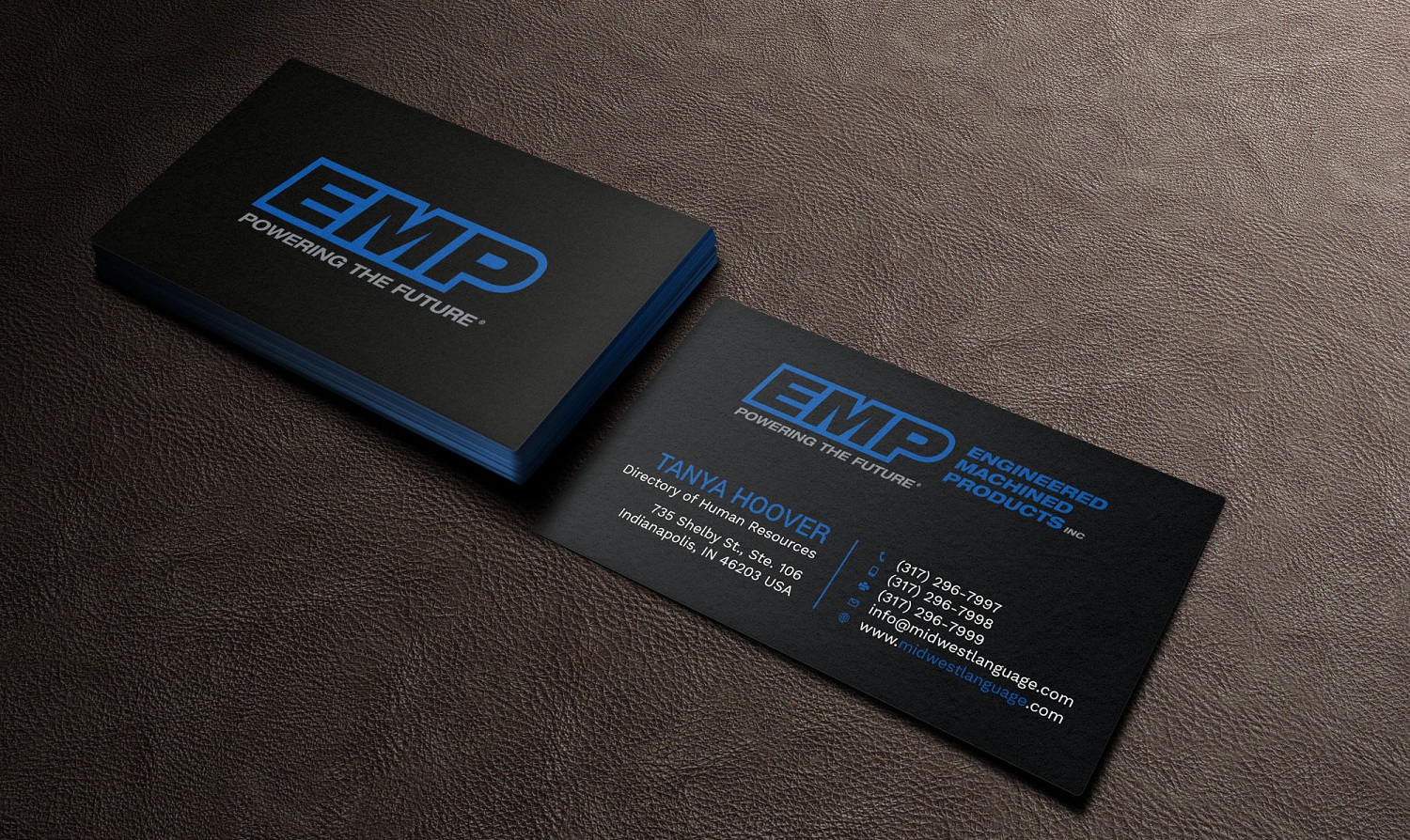 Business Card Design by Tripti Ranjan Gain for Engineered Machined Products, Inc | Design #17745054