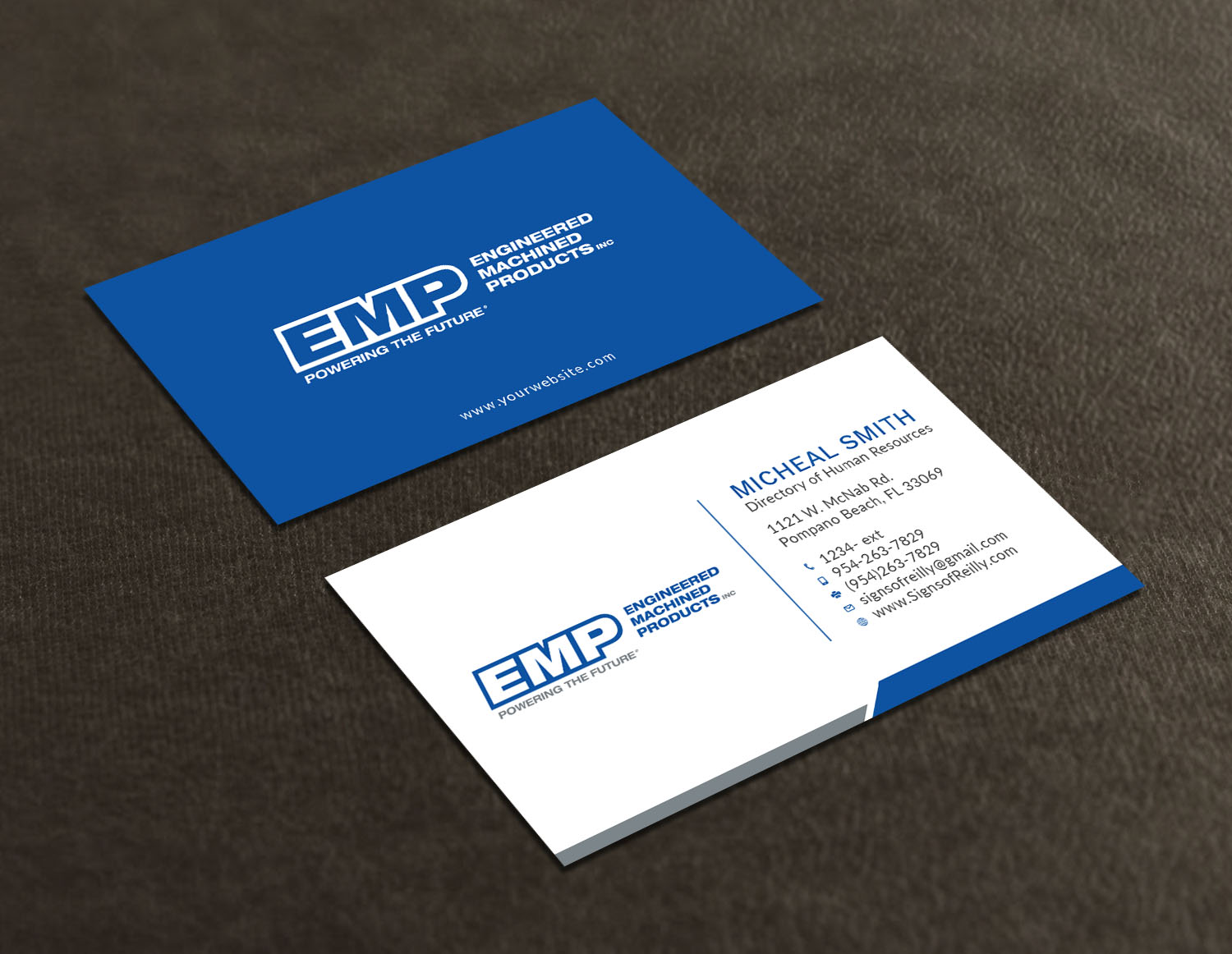 Business Card Design by Tripti Ranjan Gain for Engineered Machined Products, Inc | Design #17746795
