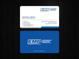 Business Card Design by Tripti Ranjan Gain for Engineered Machined Products, Inc | Design: #17746797