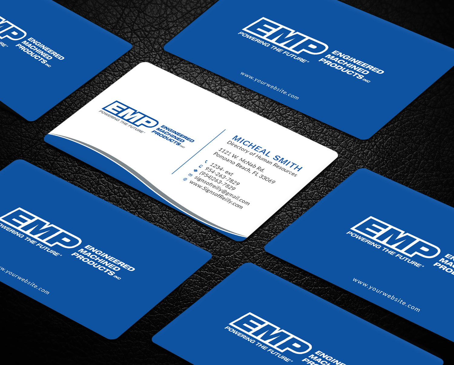 Business Card Design by Tripti Ranjan Gain for Engineered Machined Products, Inc | Design #17746859