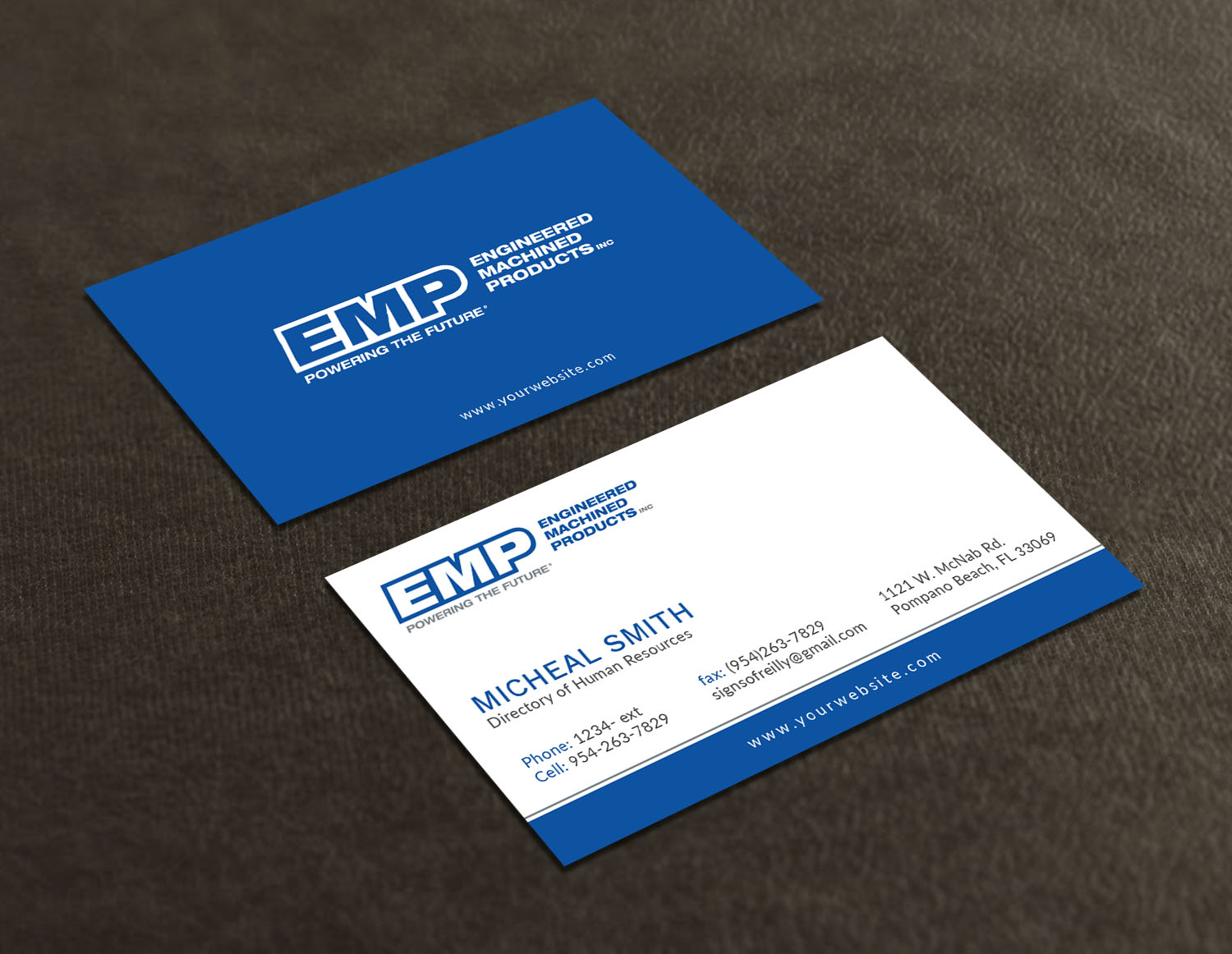 Business Card Design by Tripti Ranjan Gain for Engineered Machined Products, Inc | Design #17746860