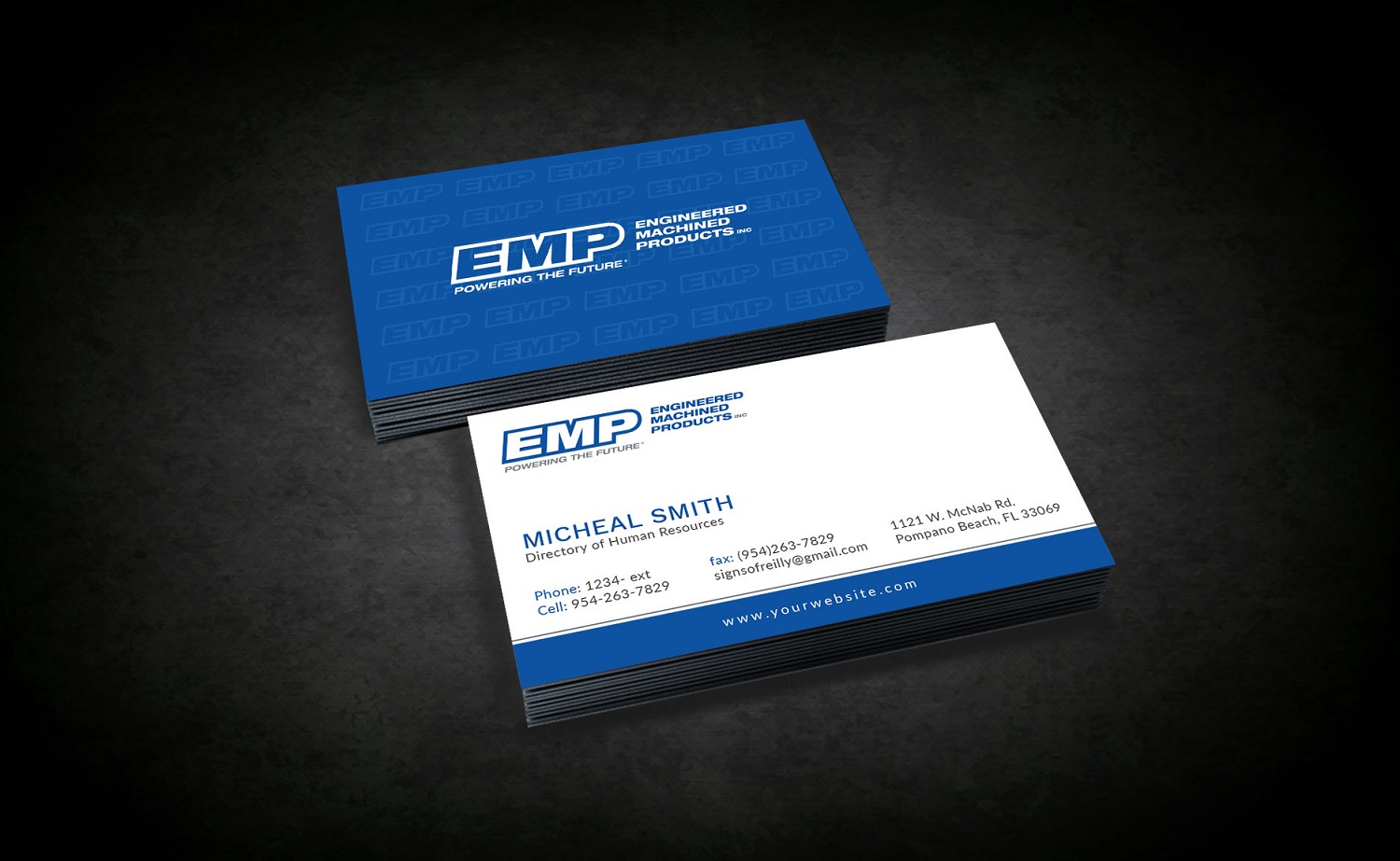 Business Card Design by Tripti Ranjan Gain for Engineered Machined Products, Inc | Design #17746863