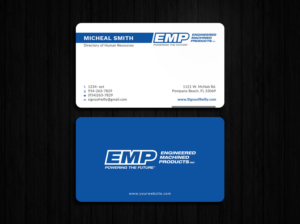 Business Card Design by Tripti Ranjan Gain for Engineered Machined Products, Inc | Design: #17746866