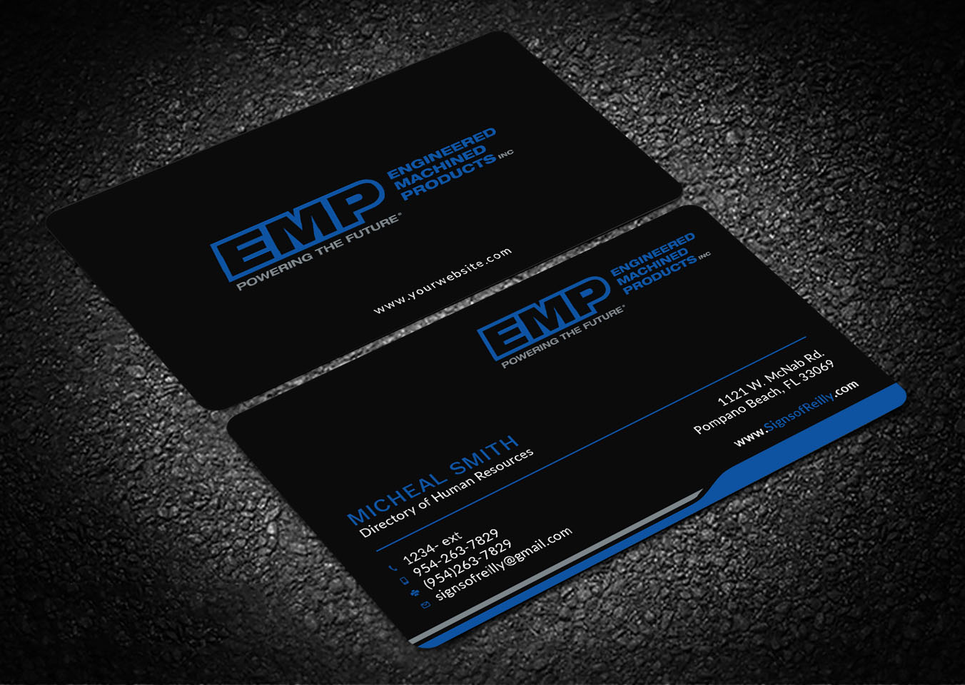 Business Card Design by Tripti Ranjan Gain for Engineered Machined Products, Inc | Design #17746867