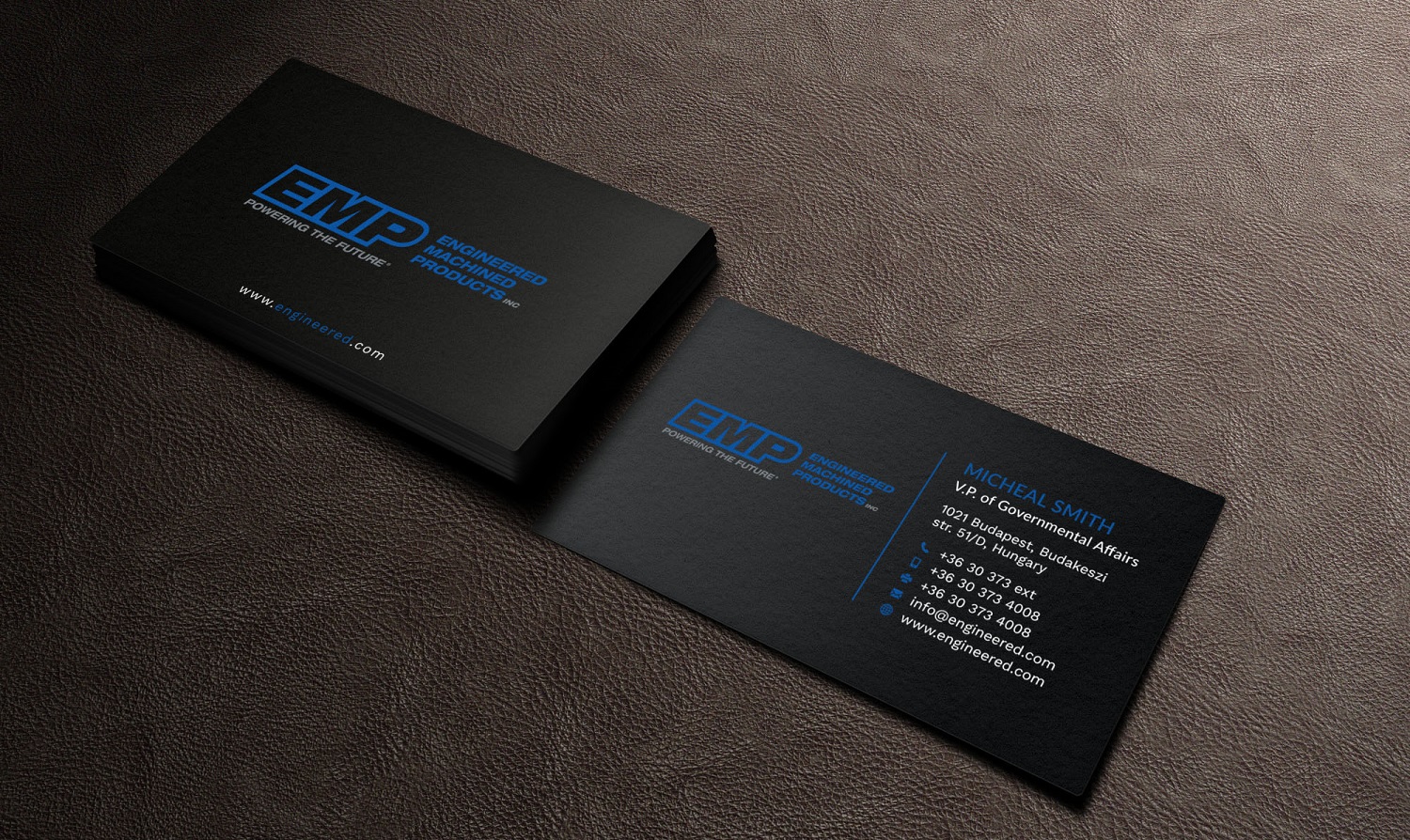 Business Card Design by Tripti Ranjan Gain for Engineered Machined Products, Inc | Design #17746877