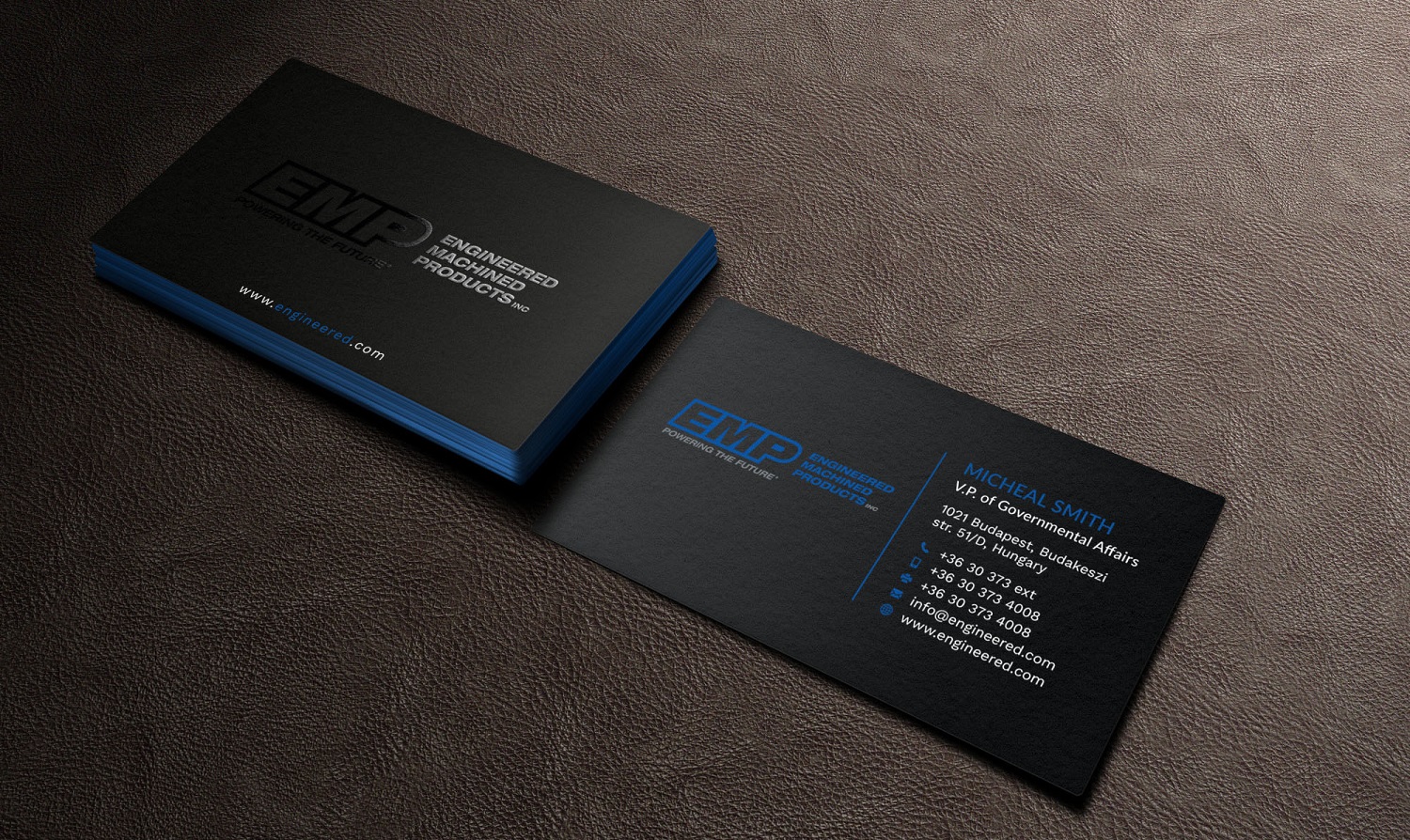 Business Card Design by Tripti Ranjan Gain for Engineered Machined Products, Inc | Design #17746879